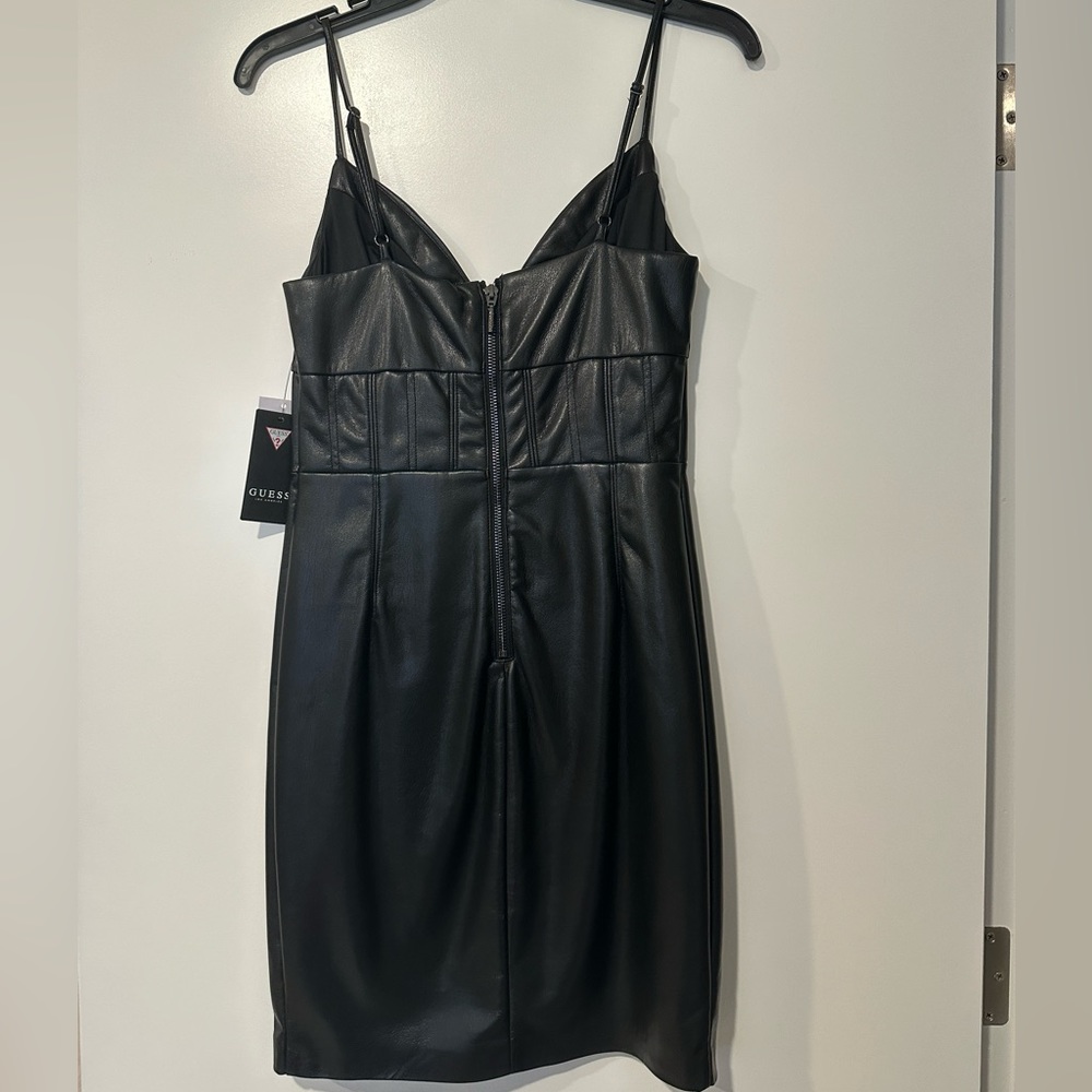NWT Guess Women’s Faux Leather Dress - Picture 2 of 5